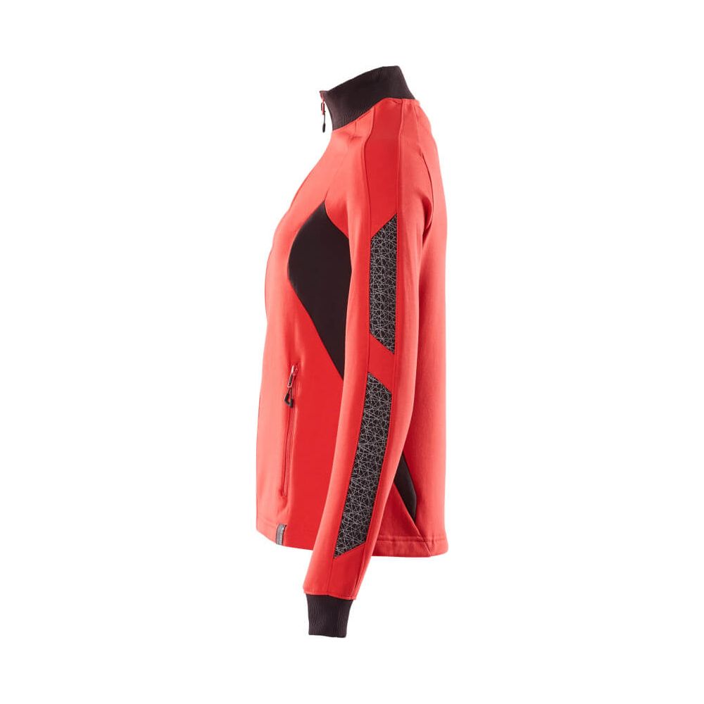 Mascot Zip-Up Sweatshirt 18494-962 Right #colour_traffic-red-black
