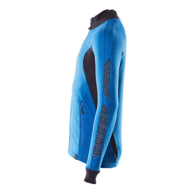 Mascot Zip-Up Sweatshirt Warm-Soft 18484-962 Right #colour_azure-blue-dark-navy-blue