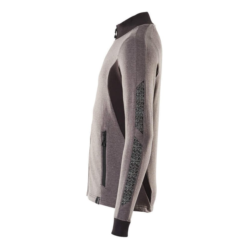 Mascot Zip-Up Sweatshirt Warm-Soft 18484-962 Right #colour_dark-anthracite-grey-black