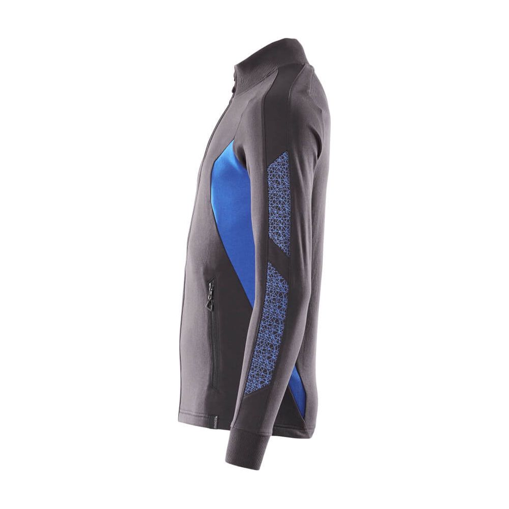 Mascot Zip-Up Sweatshirt Warm-Soft 18484-962 Right #colour_dark-navy-blue-azure-blue