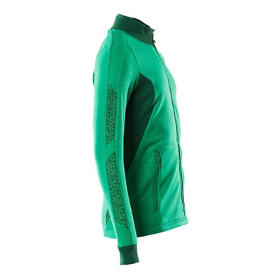 Mascot Zip-Up Sweatshirt Warm-Soft 18484-962 Left #colour_grass-green-green