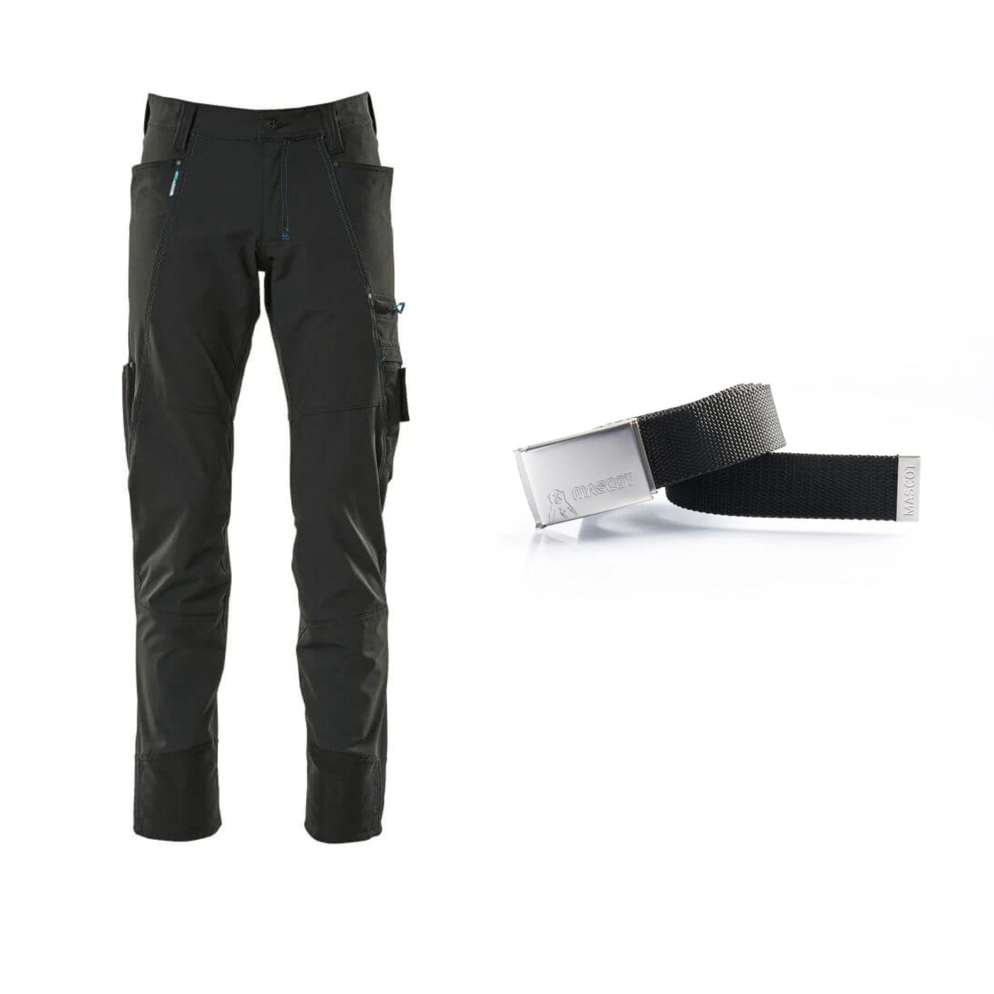 Mascot Special Offer Advanced 17279-311 Trousers Pack - 4-Way-Stretch Trousers + Belt + Knee Pads