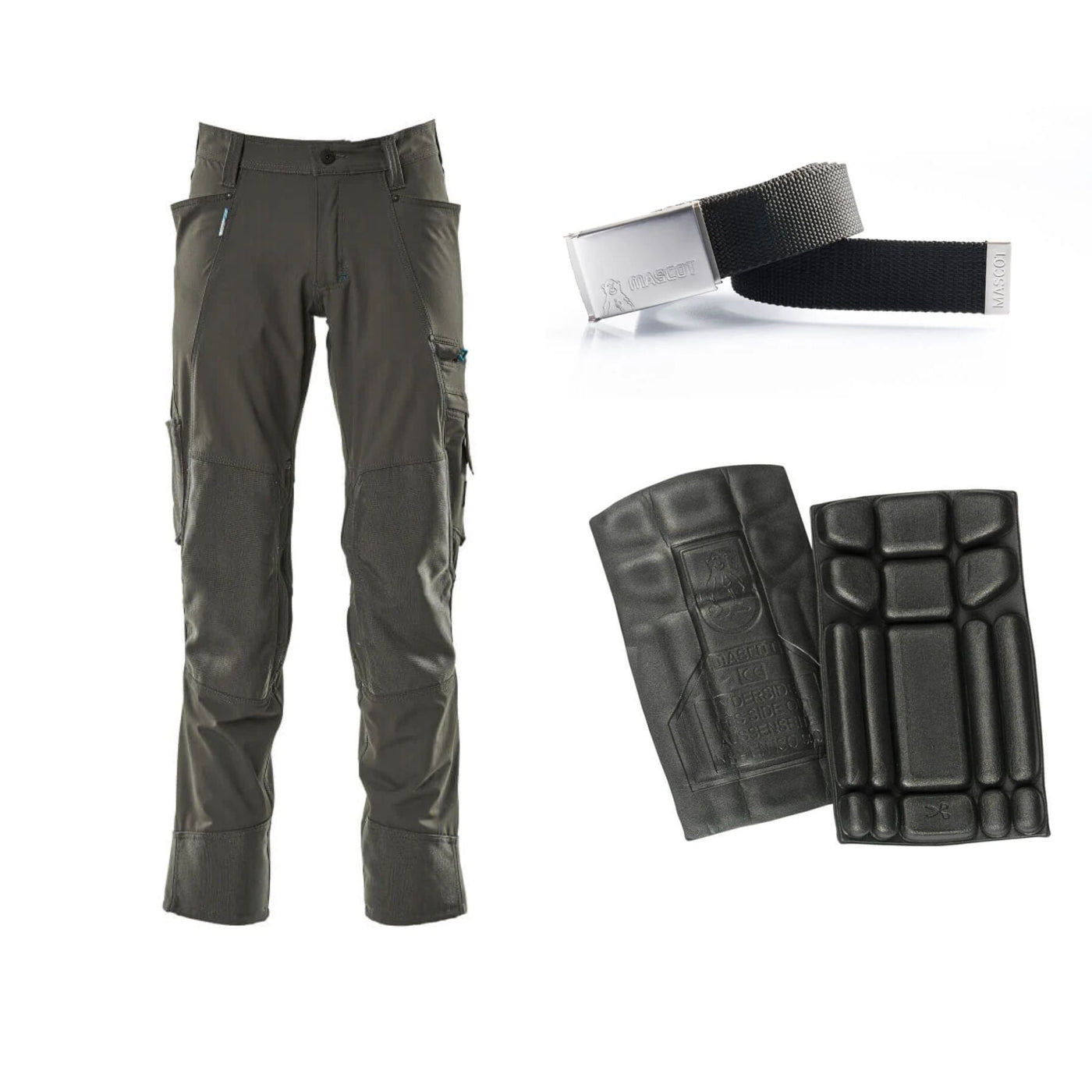 Mascot Special Offer 17179-311 Advanced Trousers Pack - 4-Way-Stretch Trousers + Belt + Knee Pads