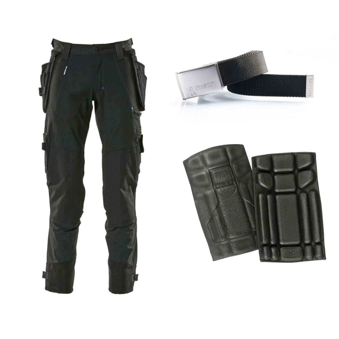 Mascot Special Offer 17031-311 Advanced Trousers Pack - Stretch Trousers + Belt + Knee Pads