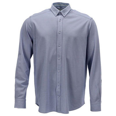 Mascot Classic Relaxed Fit Easy-Iron Work Shirt 20204-741 Front #colour_light-blue