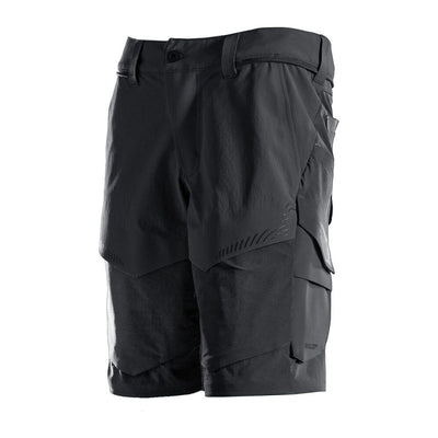 Mascot Lightweight Stretch Shorts with Optional Holster Pockets 22149-605 Front #colour_black