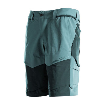 Mascot Lightweight Stretch Shorts with Optional Holster Pockets 22149-605 Front #colour_light-forest-green-forest-green
