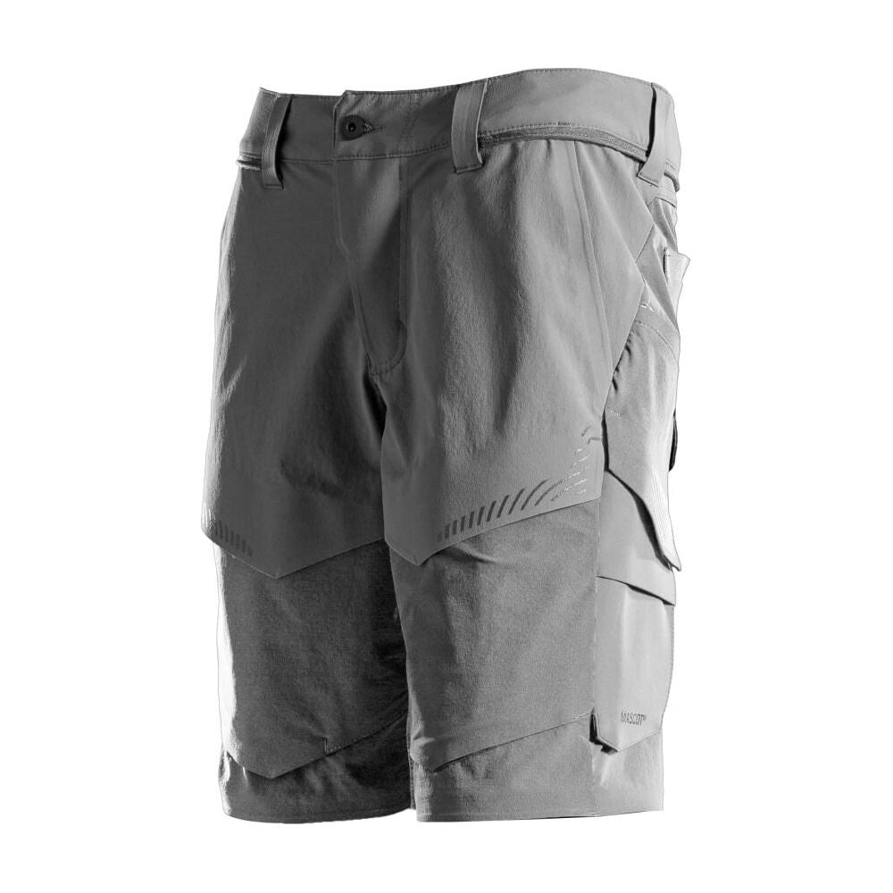 Mascot Lightweight Stretch Shorts with Optional Holster Pockets 22149-605 Front #colour_stone-grey