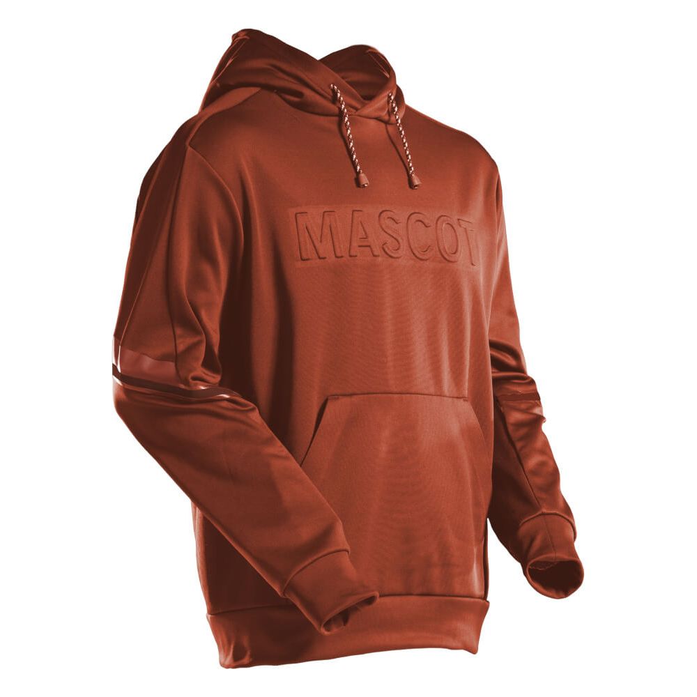 Mascot Logo Hoodie 22186-608 Front #colour_autumn-red