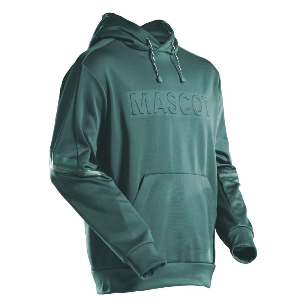 Mascot Logo Hoodie 22186-608 Front #colour_forest-green