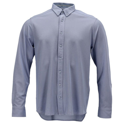 Mascot Modern Fit Easy-Iron Work Shirt 20104-741 Front #colour_light-blue