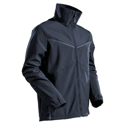 Mascot Softshell Jacket Breathable Water Repellent Windproof 22302-649 Front #colour_dark-navy-blue
