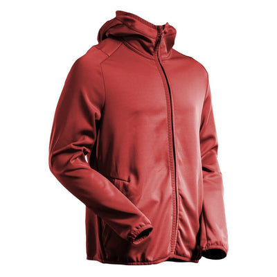 Mascot Water Resistant Fleece with Hood 22586-608 Front #colour_autumn-red