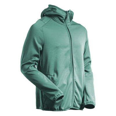 Mascot Water Resistant Fleece with Hood 22586-608 Front #colour_light-forest-green