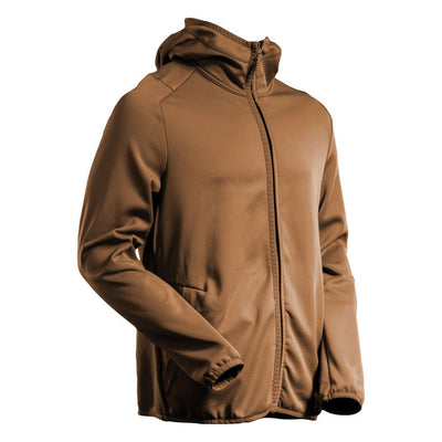 Mascot Water Resistant Fleece with Hood 22586-608 Front #colour_nut-brown