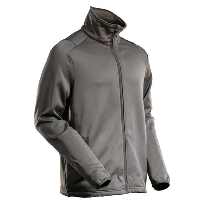 Mascot Water Resistant Fleece with Zipper 22585-608 Front #colour_stone-grey