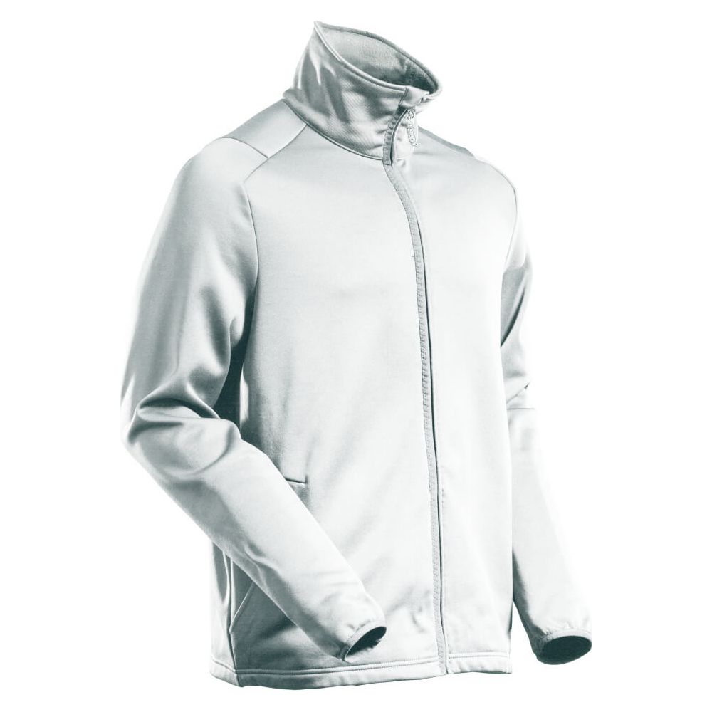 Mascot Water Resistant Fleece with Zipper 22585-608 Front #colour_white