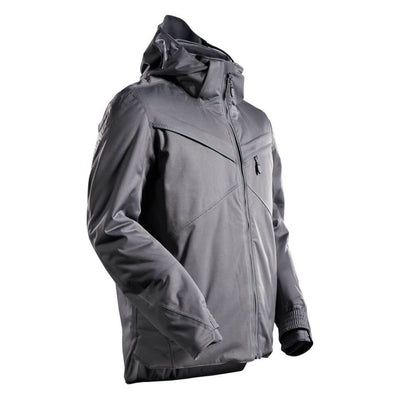 Mascot Waterproof Lightweight Insulated Winter Jacket 22035-657 Front #colour_stone-grey