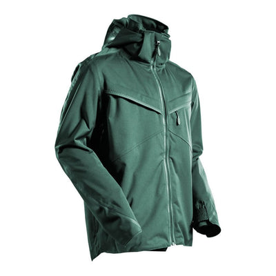 Mascot Waterproof Outer Shell Rain Jacket 22001-657 Front #colour_forest-green