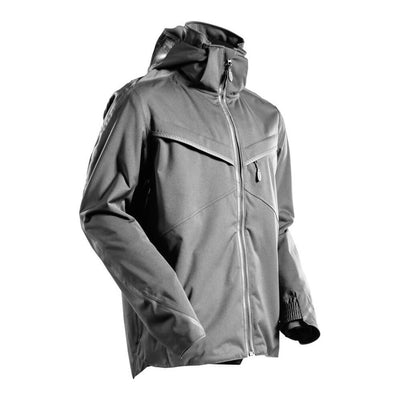 Mascot Waterproof Outer Shell Rain Jacket 22001-657 Front #colour_stone-grey