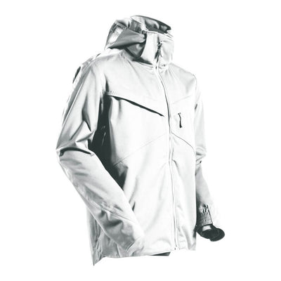 Mascot Waterproof Outer Shell Rain Jacket 22001-657 Front #colour_white