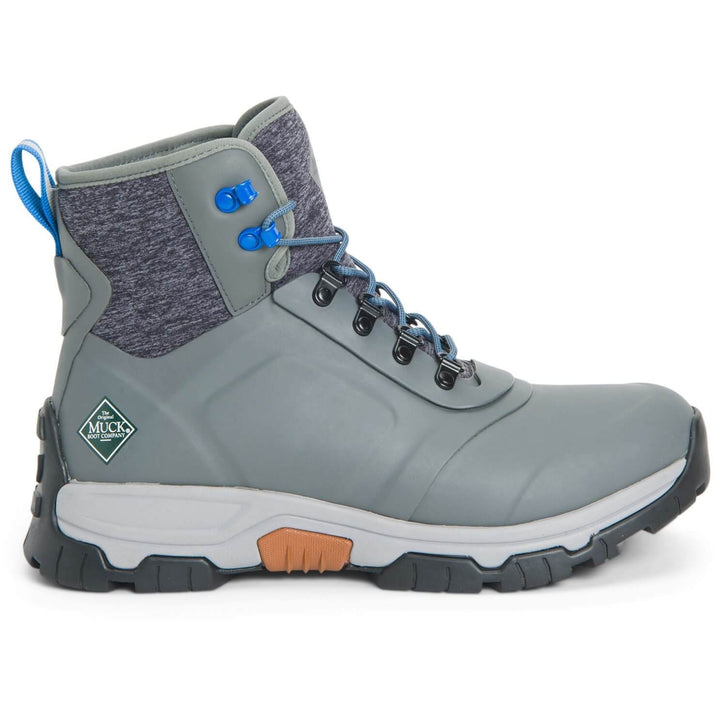 Muck Boots Apex Lace Up Wellington Boots Grey 5#colour_grey