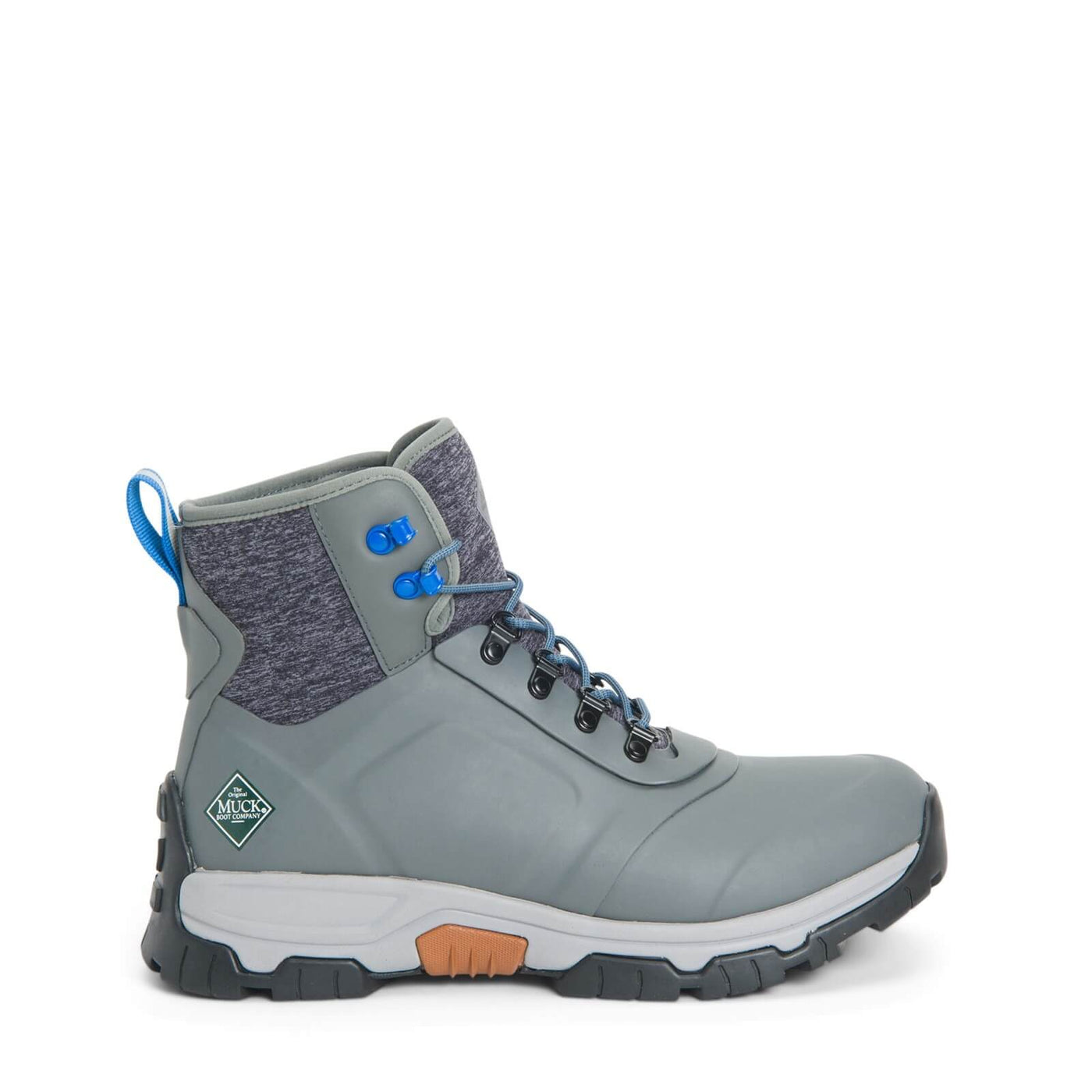 Muck Boots Apex Lace Up Wellington Boots Grey 8#colour_grey