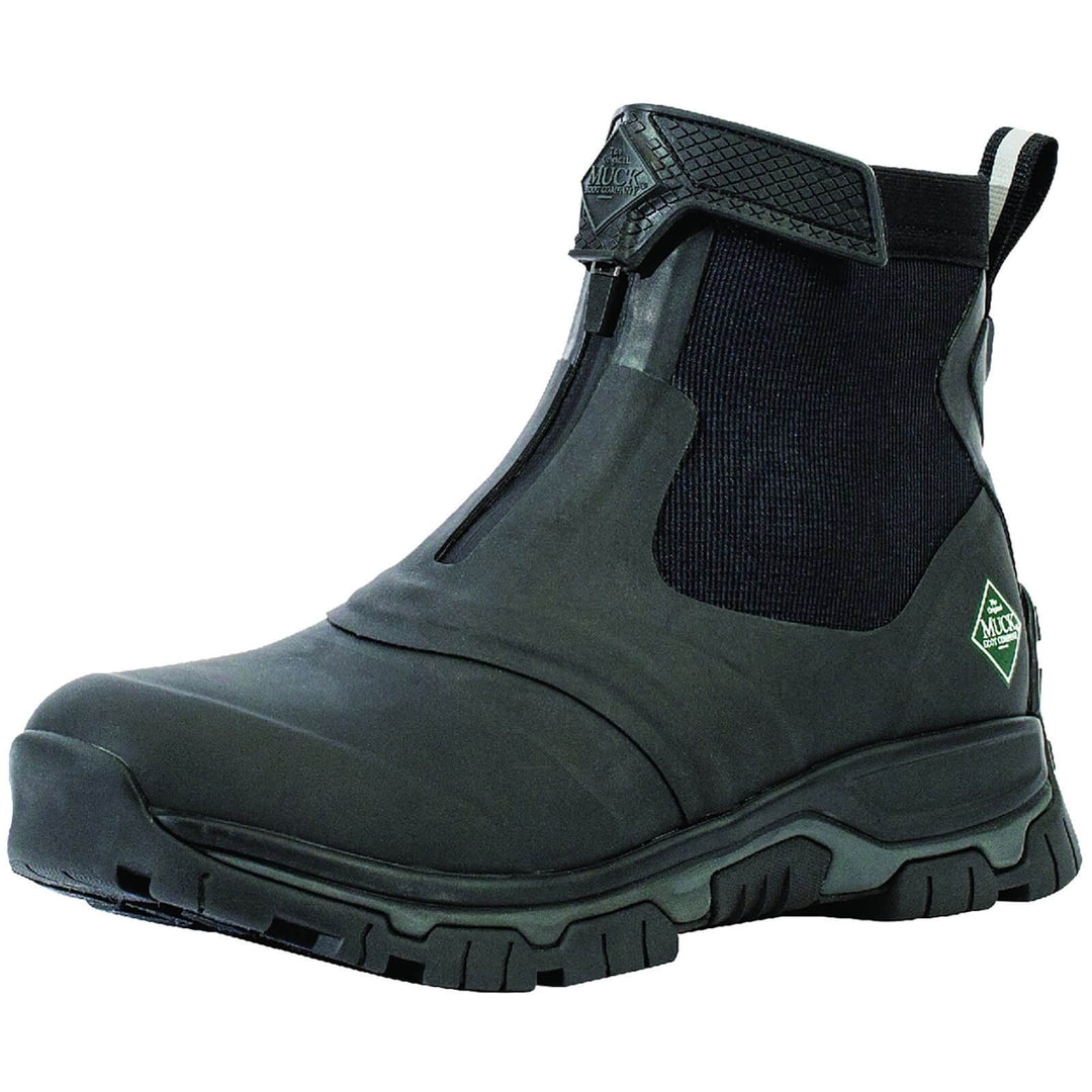 Muck Boots Apex Mid Zip Wellies Black/Dark Shadow 7#colour_black-dark-shadow