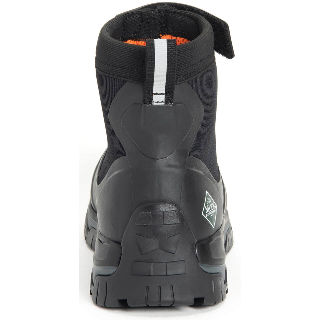 Muck Boots Apex Mid Zip Wellies Black/Dark Shadow 8#colour_black-dark-shadow