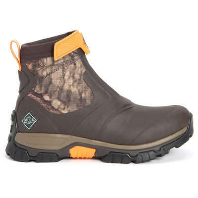 Muck Boots Apex Mid Zip Wellies Brown/MOCT Camo 5#colour_brown-moct-camo