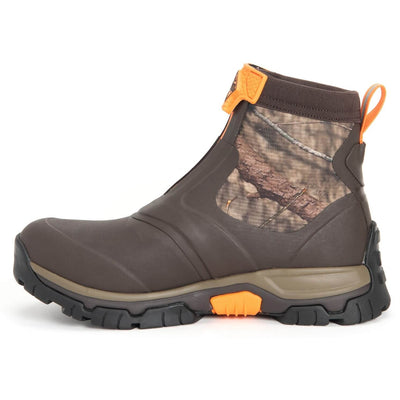 Muck Boots Apex Mid Zip Wellies Brown/MOCT Camo 7#colour_brown-moct-camo