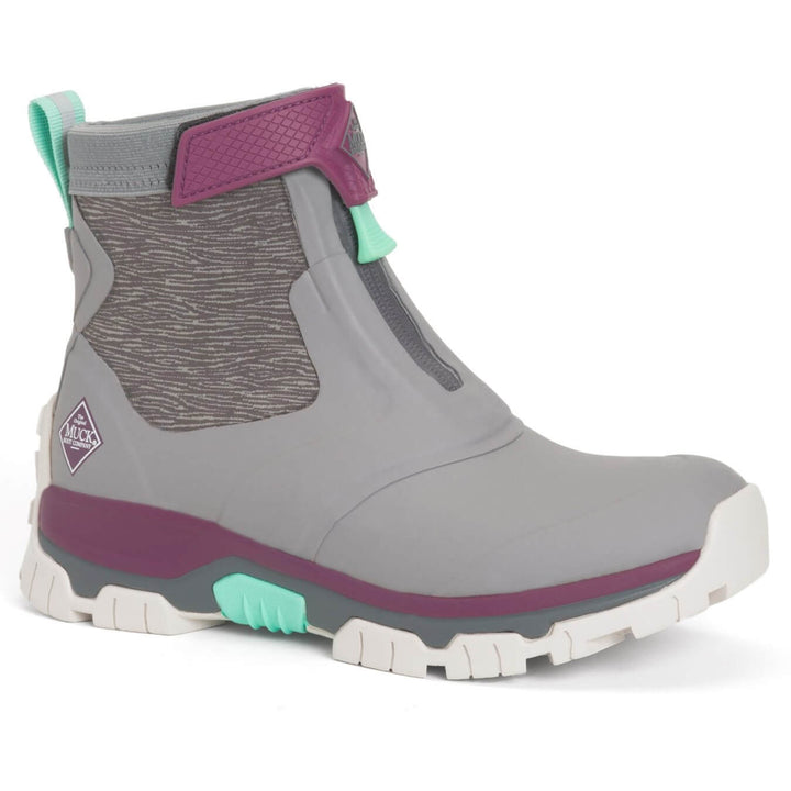 Muck Boots Apex Mid Zip Wellies Grey 1#colour_grey