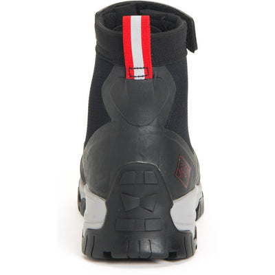 Muck Boots Apex Mid Zip Wellies Grey/Red 2#colour_grey-red