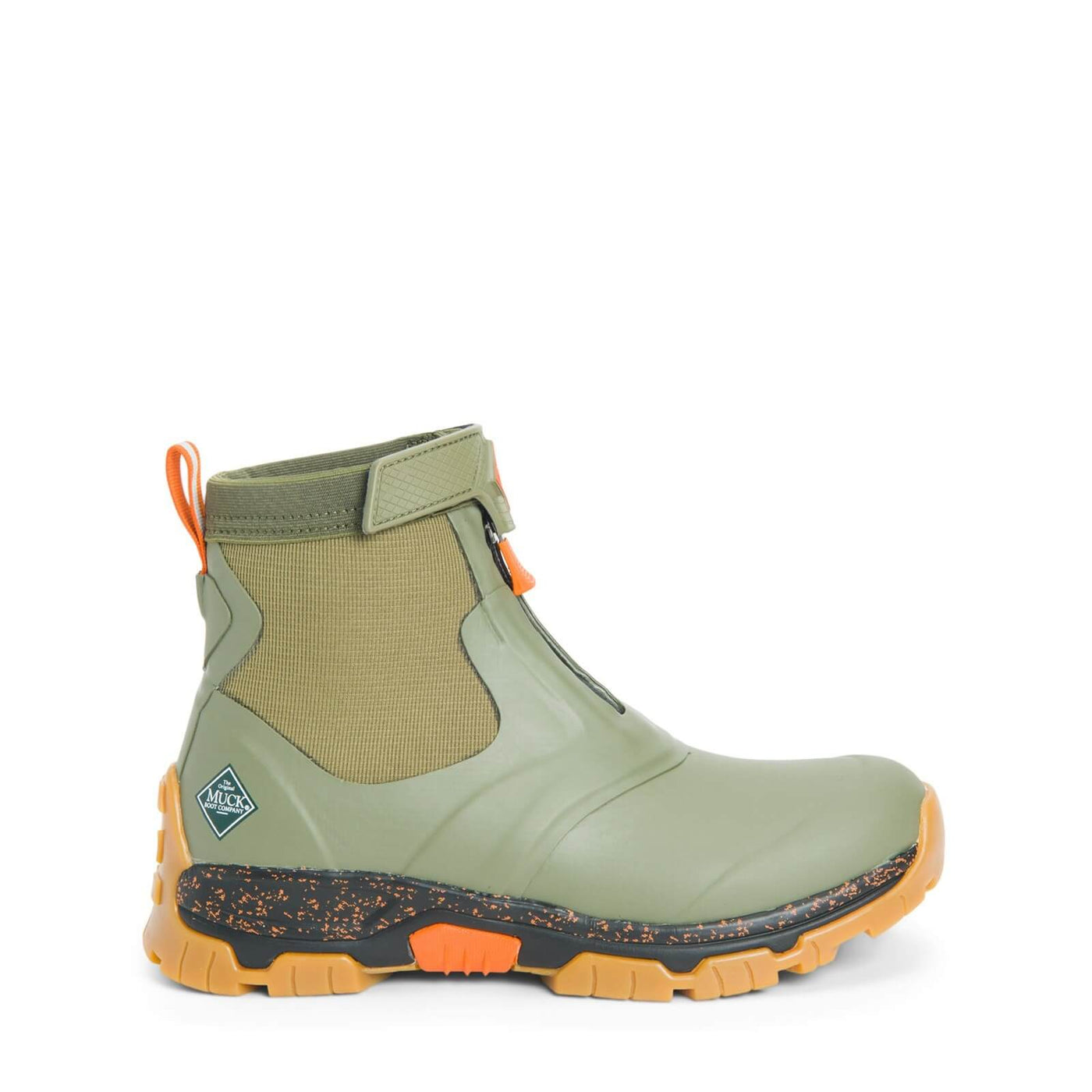Muck Boots Apex Mid Zip Wellies Olive 8#colour_olive