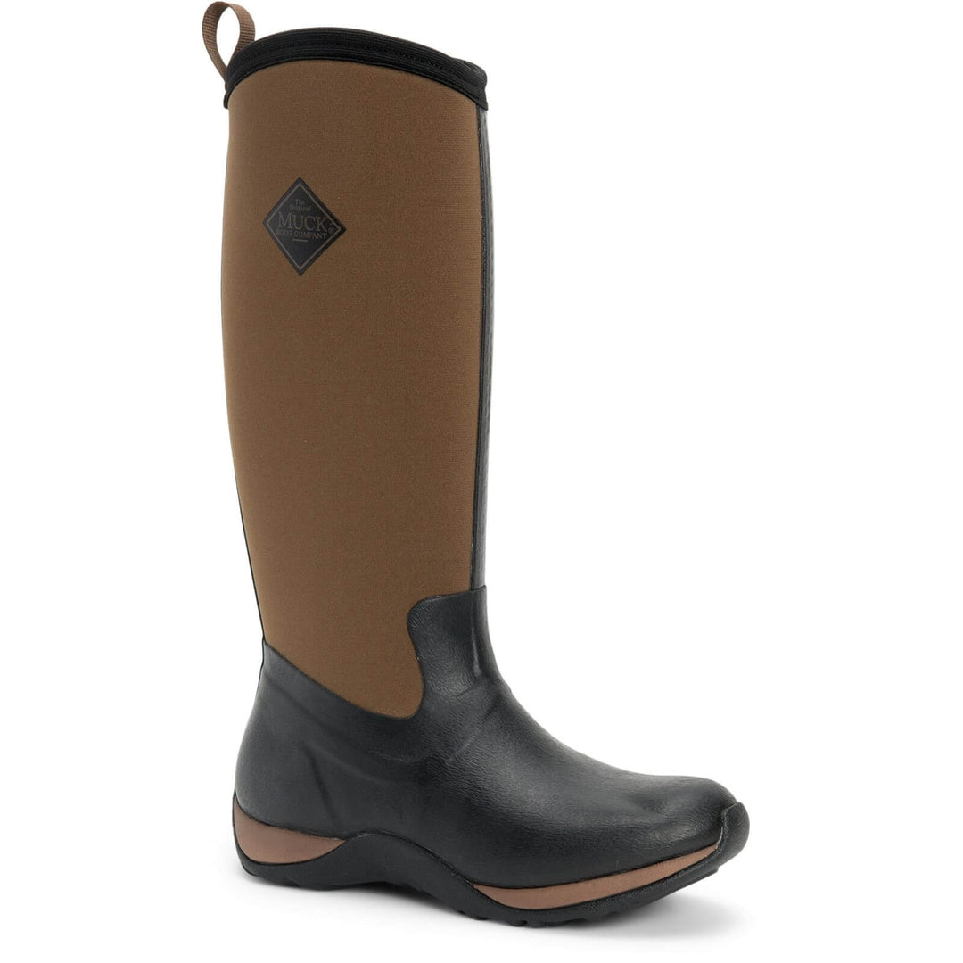 Muck Boots Arctic Adventure Pull On Wellies Black/Tan 1#colour_black-tan