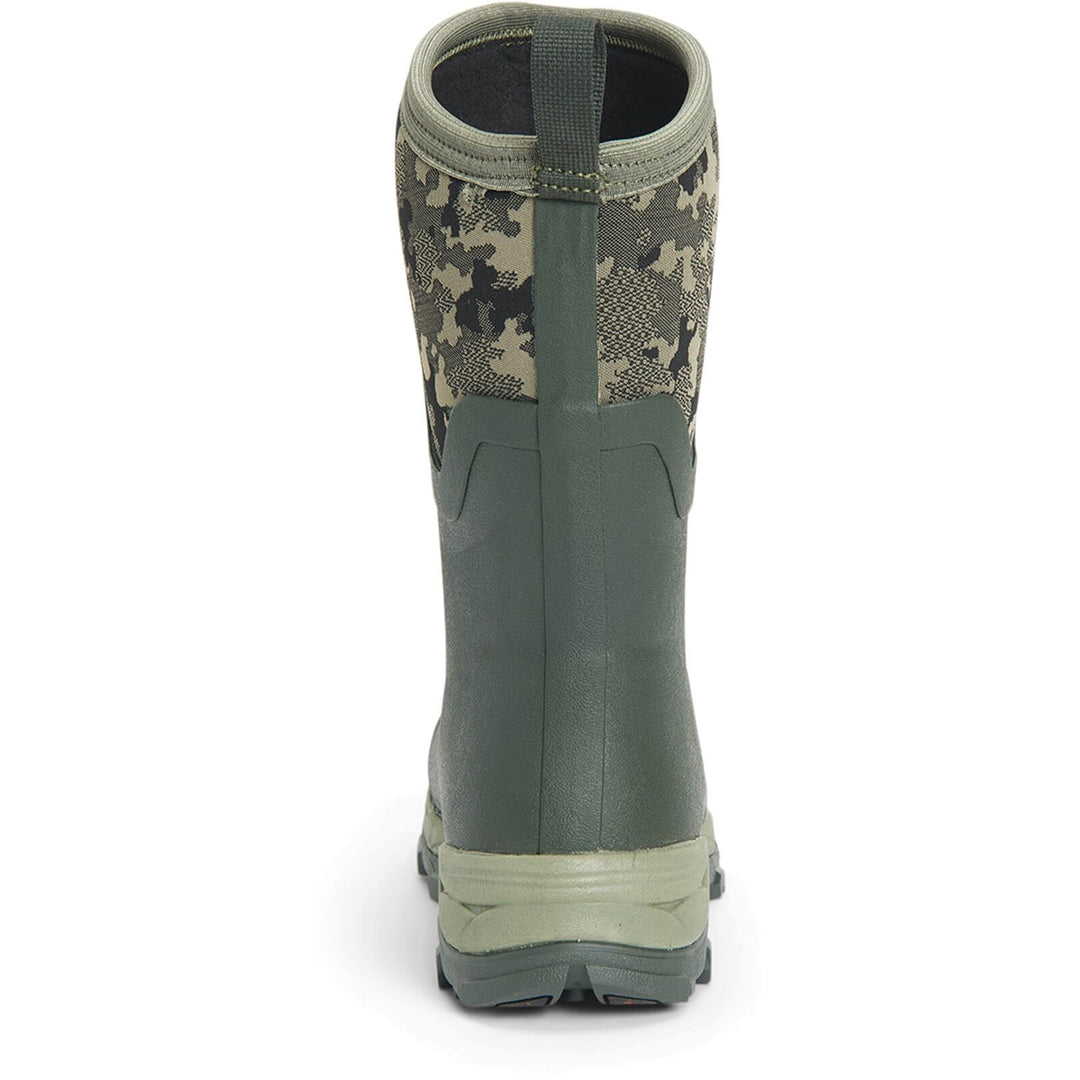 Muck Boots Arctic Ice Mid Wellies Moss W/ Camo 2#colour_moss-w--camo