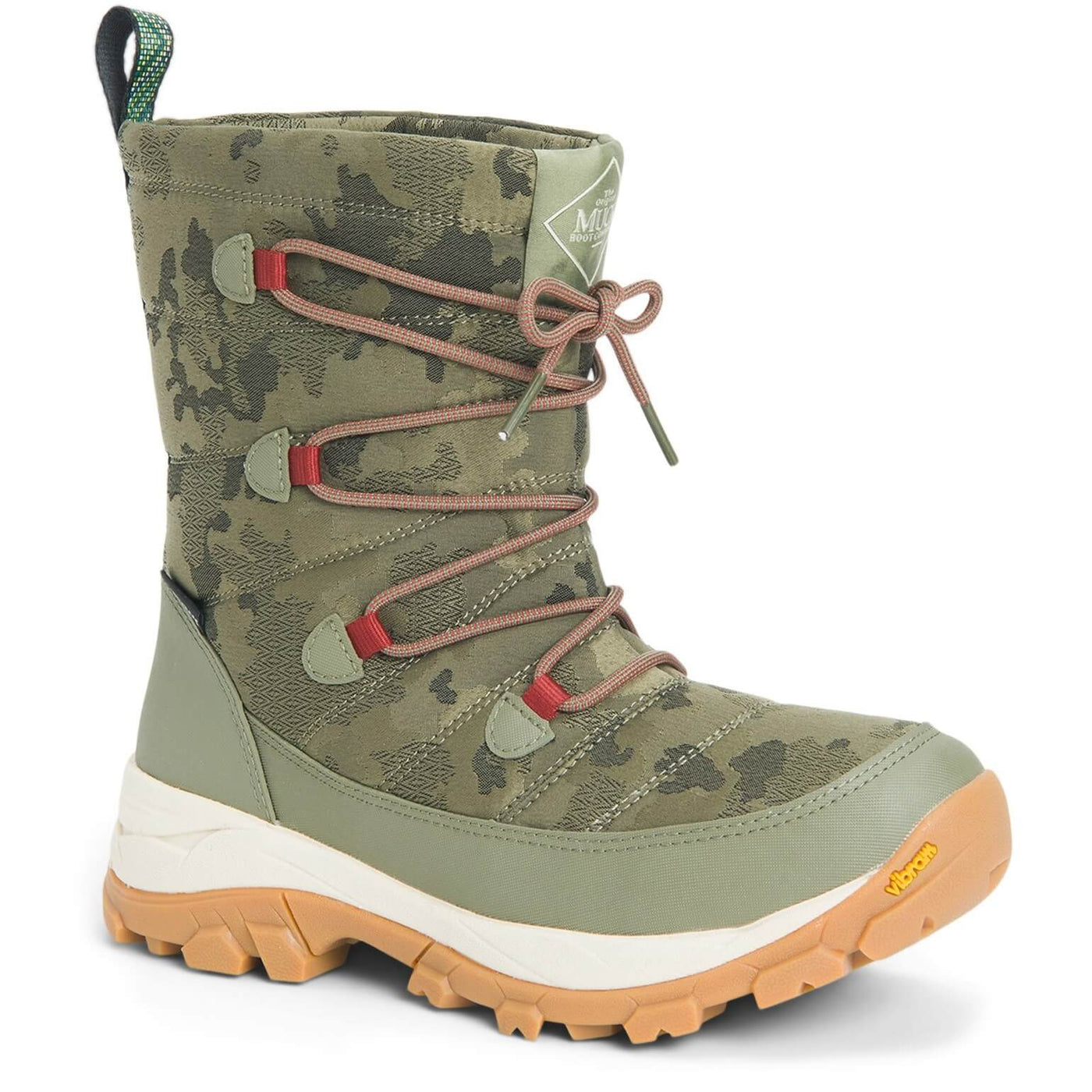 Muck Boots Arctic Ice Nomadic Sport AGAT Wellington Boots Olive/Camo 1#colour_olive-camo
