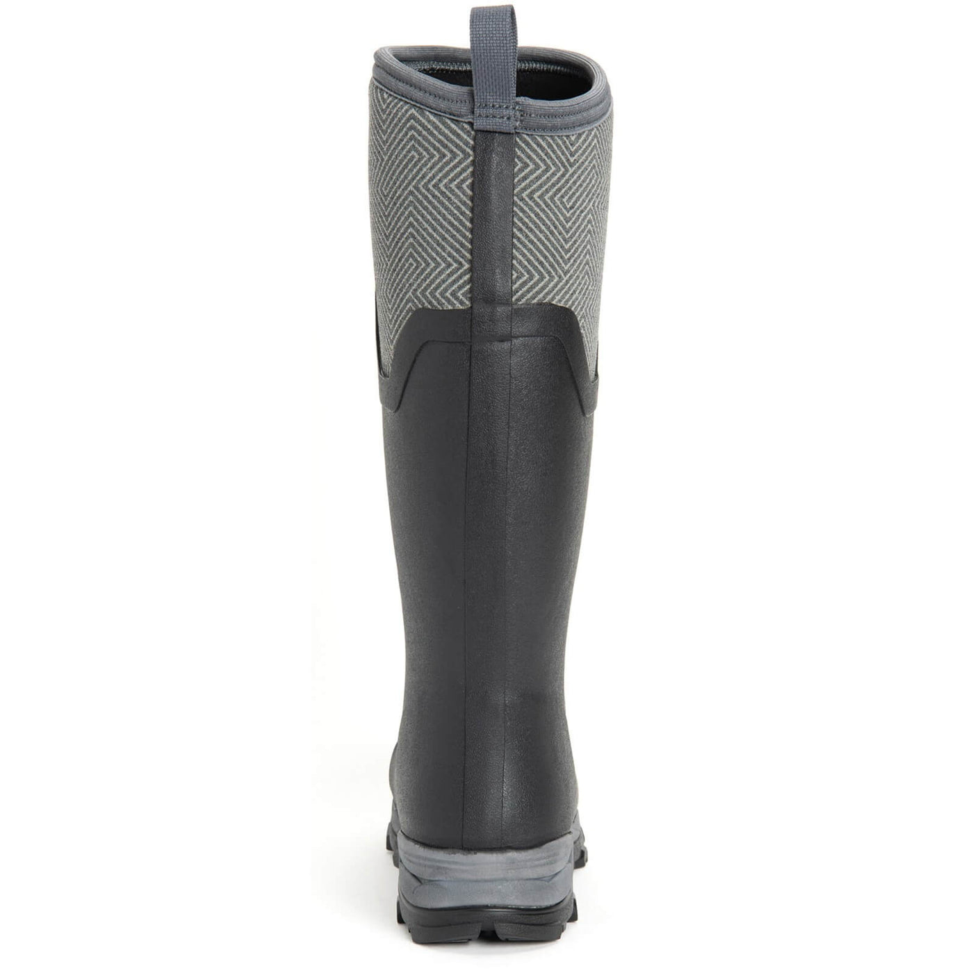 Muck Boots Arctic Ice Tall Wellington Boots Black/Grey Geometric 2#colour_black-grey-geometric