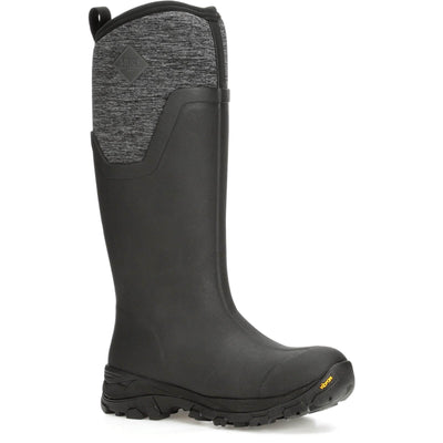 Muck Boots Arctic Ice Tall Wellington Boots Black/Jersey Heather 1#colour_black-jersey-heather