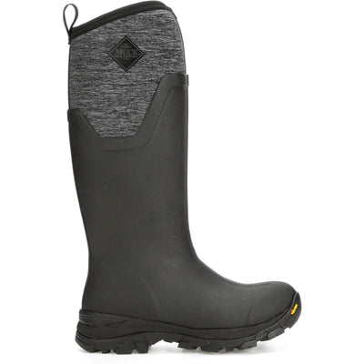 Muck Boots Arctic Ice Tall Wellington Boots Black/Jersey Heather 5#colour_black-jersey-heather