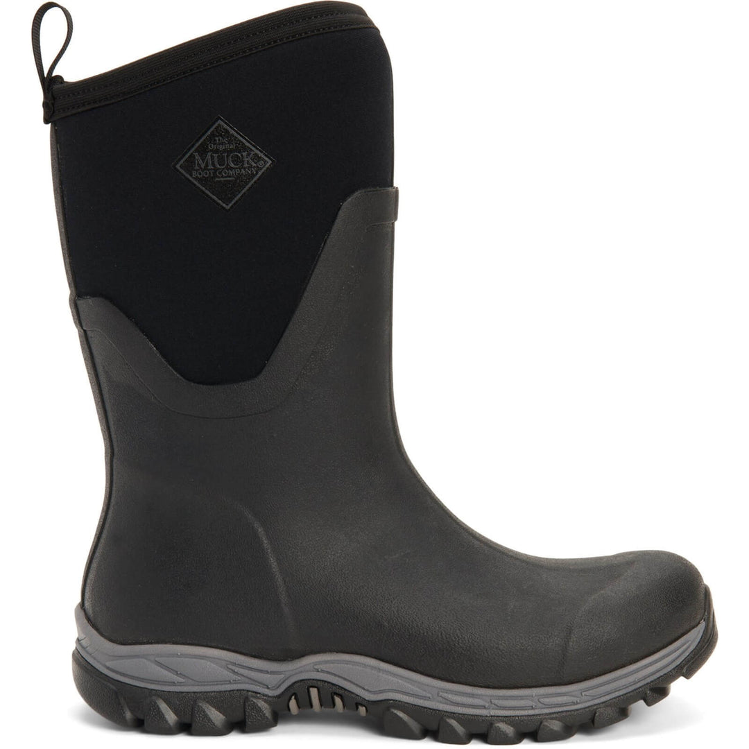 Muck Boots Arctic Sport Mid Pull On Wellington Boots Black 5#colour_black