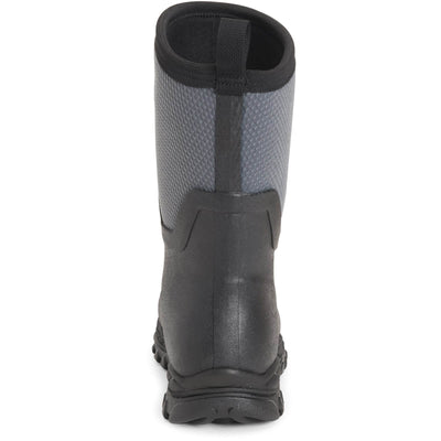 Muck Boots Arctic Sport Mid Pull On Wellington Boots Black/Grey 2#colour_black-grey