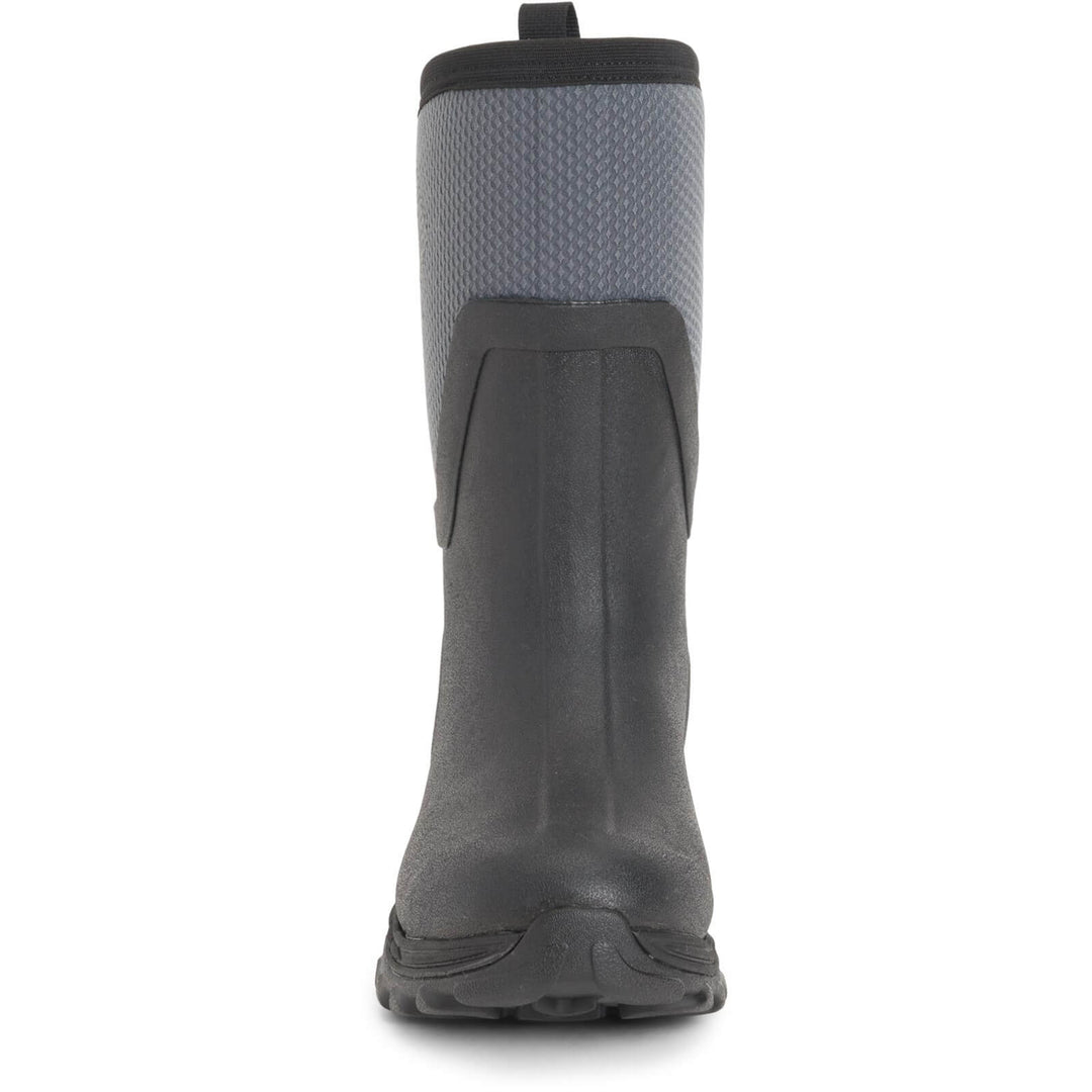 Muck Boots Arctic Sport Mid Pull On Wellington Boots Black/Grey 3#colour_black-grey