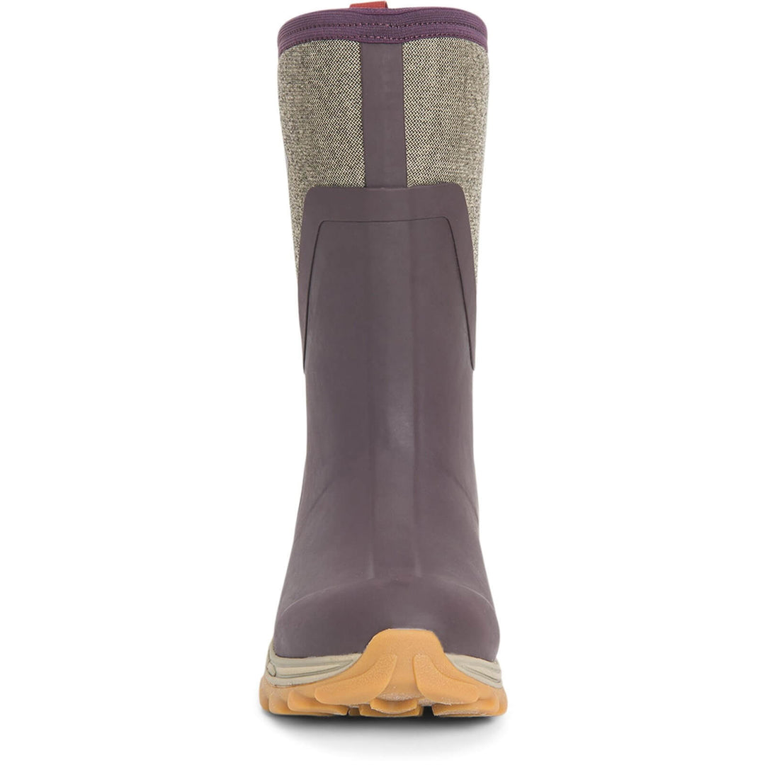 Muck Boots Arctic Sport Mid Pull On Wellington Boots Wine 3#colour_wine