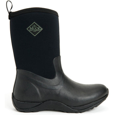 Muck Boots Arctic Weekend Pull On Wellington Boots Black 5#colour_black