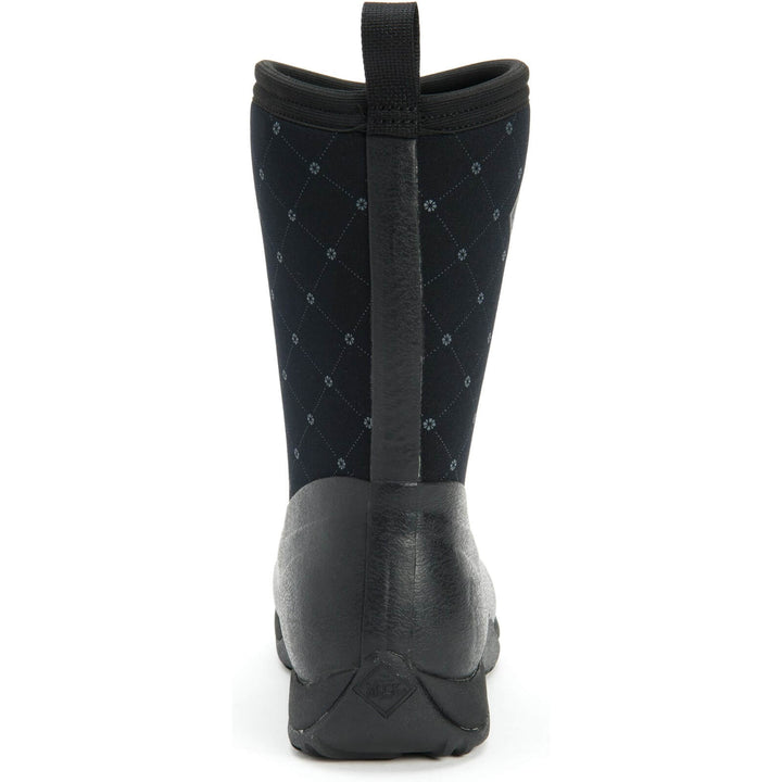 Muck Boots Arctic Weekend Pull On Wellington Boots Black Quilt 2#colour_black-quilt