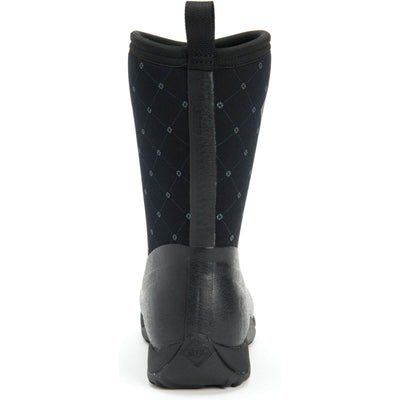 Muck Boots Arctic Weekend Pull On Wellington Boots Black Quilt 2#colour_black-quilt
