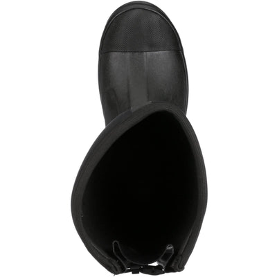 Muck Boots Chore Adjustable Slip On Tall Boots Black 6#colour_black