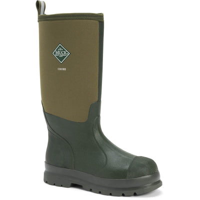 Muck Boots Chore Classic Hi Patterned Wellies Moss 1#colour_moss