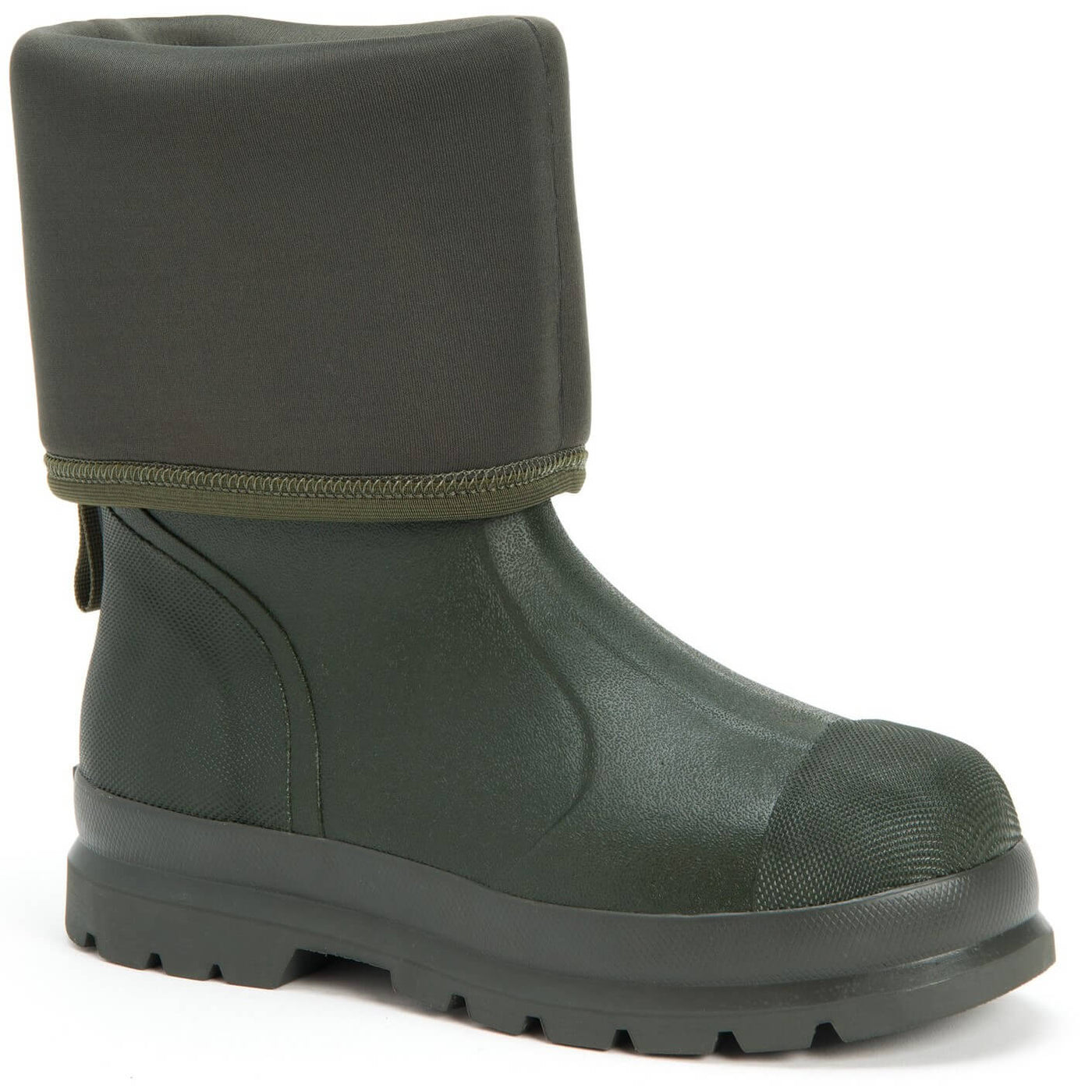 Muck Boots Chore Classic Hi Patterned Wellies Moss 5#colour_moss-army-green